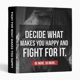 FIGHT - Gym Workout Motivational Binder