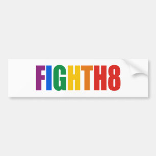 Fight H8 Bumper Sticker