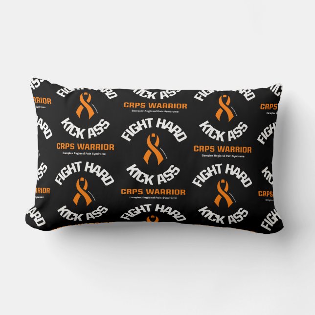 FIGHT HARD KICK...CRPS LUMBAR PILLOW (Front)