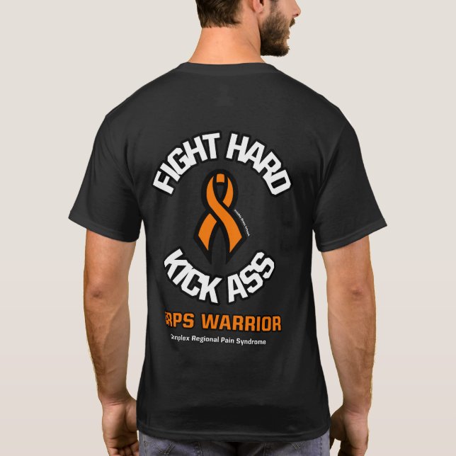 FIGHT HARD KICK...CRPS T-Shirt (Back)