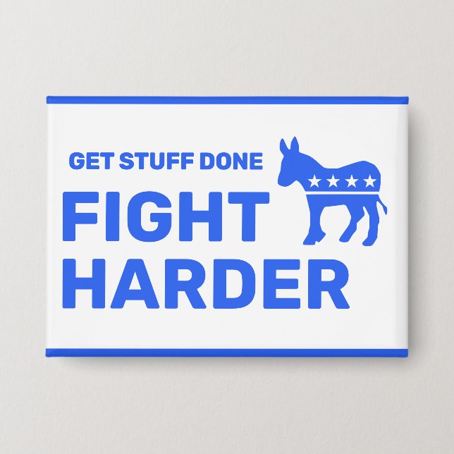 Fight Harder™ Button (Customize It!) (Front)