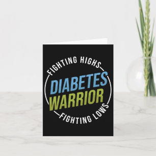 Fight High Support Type 1 Diabetes Warrior Awarene Card