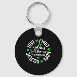 Fight hope kidney disease awareness kidney disease keychain
