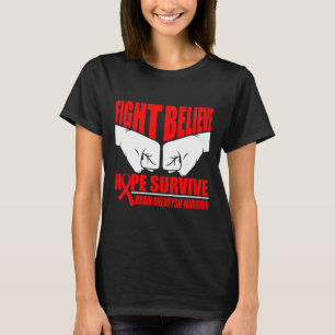 FIGHT HOPE SURVIVE BRAIN ANEURYSM WARRIOR  T-Shirt