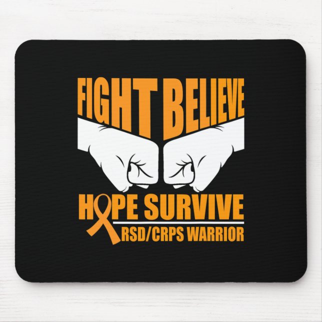 Fight Hope Survive Rsdcrps Warrior  Mouse Pad (Front)