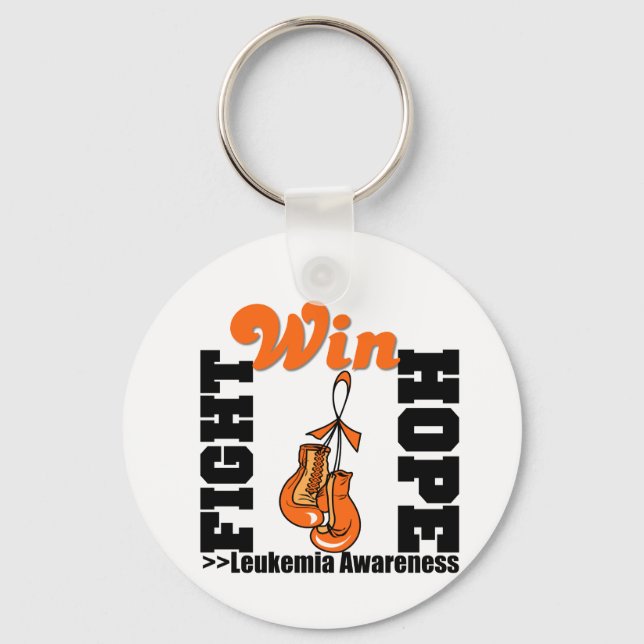 Fight Hope Win - Leukaemia Keychain (Front)