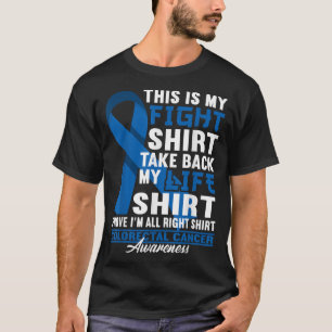 Fight I UC IBD IBS Crohns Colon Colorectal Cancer T-Shirt