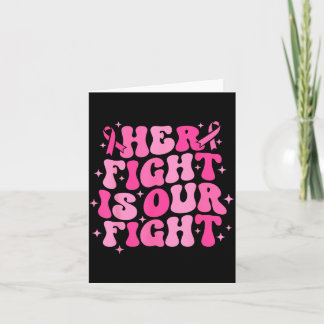Fight is Fight October nk Breast Cancer Awareness Card