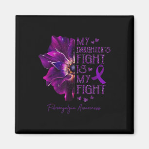 Fight Is My Fight Anemone Fibromyalgia Awareness Magnet