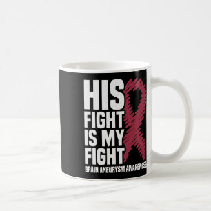Fight Is My Fight Brain Aneurysm Awareness 3 Coffee Mug