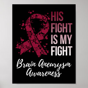 Fight Is My Fight Brain Aneurysm Awareness Poster