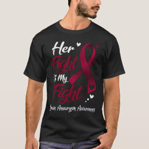 Fight Is My Fight Brain Aneurysm Awareness Ribbon T-Shirt
