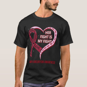 Fight Is My Fight Brain Aneurysm Awareness Ribbon  T-Shirt