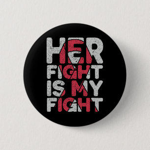 Fight Is My Fight Brain Aneurysm Support 2 Inch Round Button