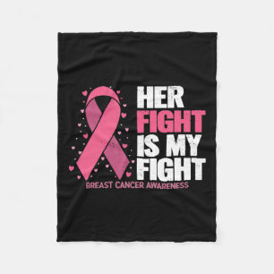 Fight Is My Fight Breast Cancer Awareness Family S Fleece Blanket