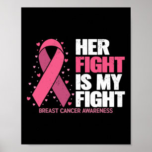 Fight Is My Fight Breast Cancer Awareness Family S Poster