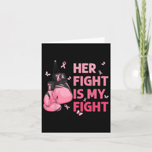Fight Is My Fight Breast Cancer Awareness Support  Card