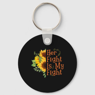 Fight Is My Fight Cancer Awareness - Ms Awareness  Keychain