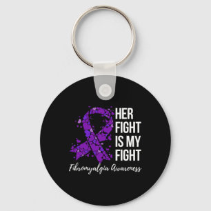 Fight Is My Fight Fibromyalgia Awareness 2  Keychain