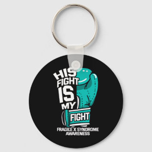 Fight Is My Fight Fragile X Syndrome Awareness War Keychain