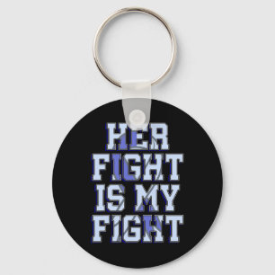 Fight Is My Fight Hydrocephalus Awareness Warrior Keychain
