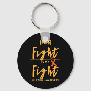 Fight Is My Fight Leukaemia Awareness 2 Keychain