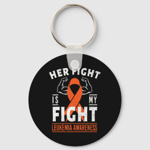 Fight Is My Fight Leukaemia Cancer Awareness Month Keychain