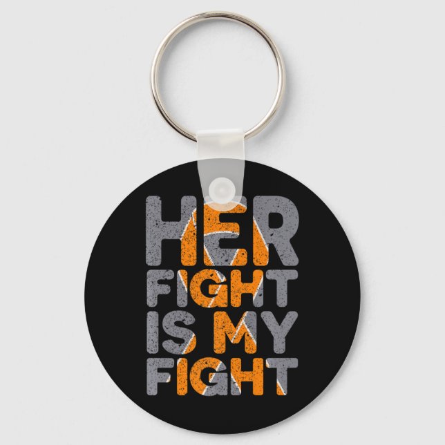 Fight Is My Fight Multiple Sclerosis Support  Keychain (Front)