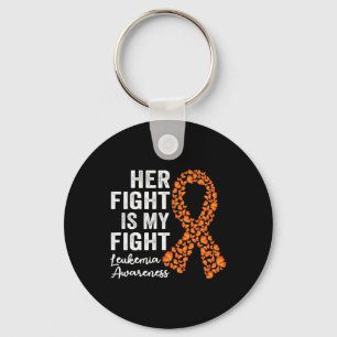Fight Is My Fight Orange Support Leukaemia Awarene Keychain
