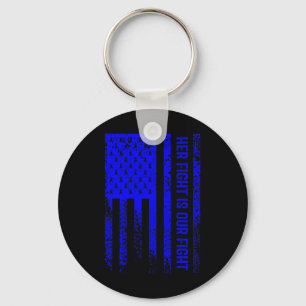 Fight Is Our Fight Hydrocephalus Awareness 1 Keychain