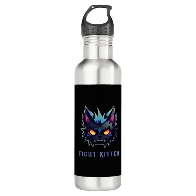 FIGHT KITTEN 710 ML WATER BOTTLE (Front)