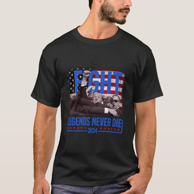 FIGHT - LEGENDS NEVER DIE  T-Shirt (Front)