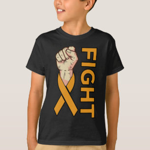 Fight Leukaemia Cancer Orange Ribbon Awareness Sup T-Shirt