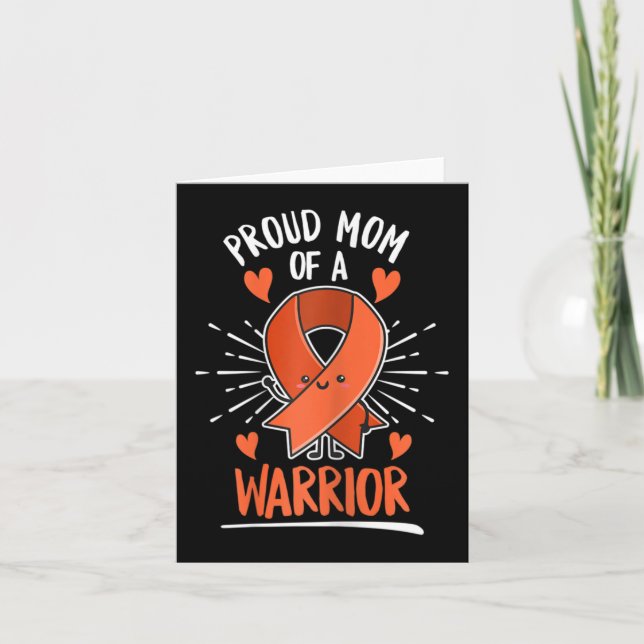 Fight Leukaemia Design for a Mom of a Warrior  Card (Front)