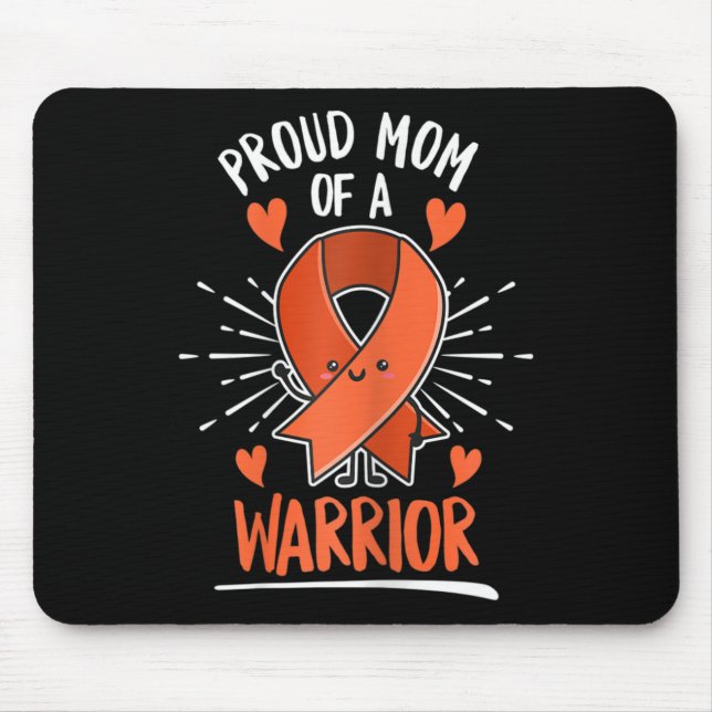 Fight Leukaemia Design for a Mom of a Warrior  Mouse Pad (Front)