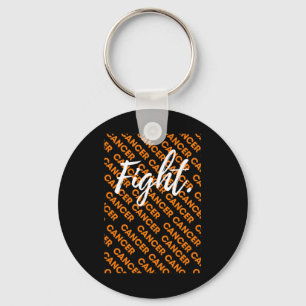 fight leukaemia together blood cancer awareness keychain