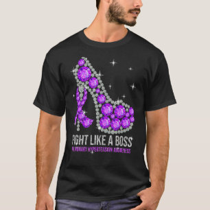 Fight Like A Boss Pulmonary Hypertension Awareness T-Shirt