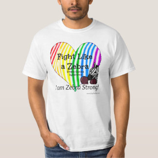 Fight Like a Zebra Ehlers-Danlos Awareness (XXL) T-Shirt