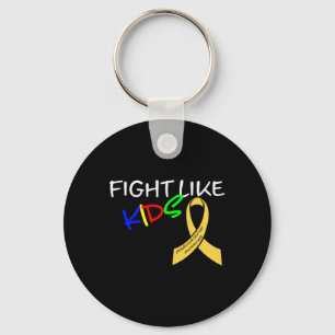 Fight Like Kids Childhood Cancer Awareness Month G Keychain