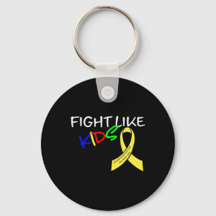 Fight Like Kids Childhood Cancer Awareness Month G Keychain