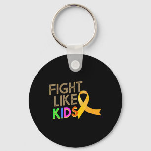 Fight Like Kids Childhood Cancer Awareness Month Y Keychain