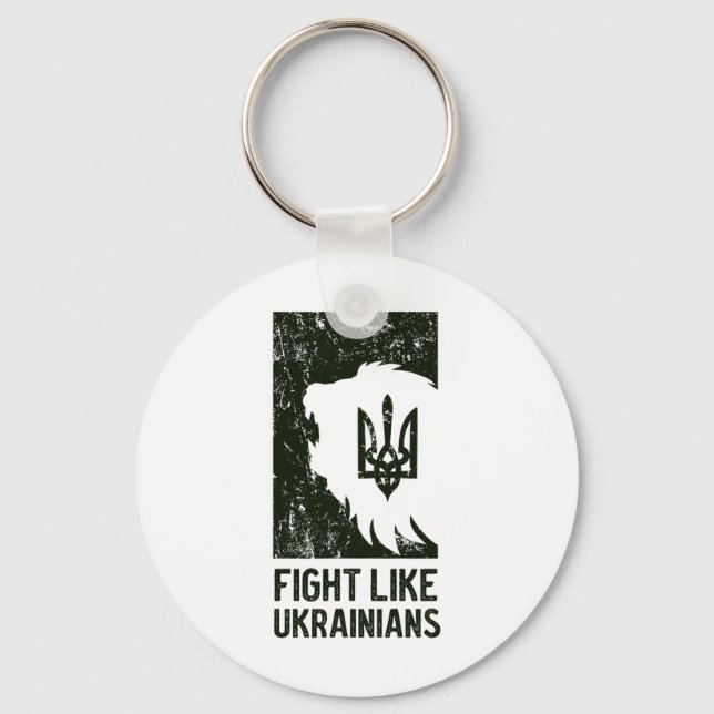 Fight Like Ukrainian  Keychain (Front)