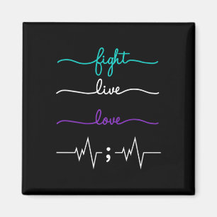 Fight Live Love Suicide Prevention Awareness Magnet