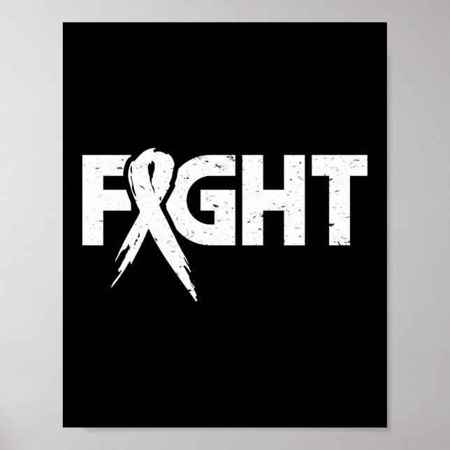 Fight Lung Cancer Awareness Poster (Front)