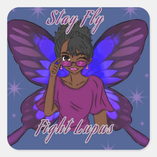 Fight Lupus Sticker (Front)