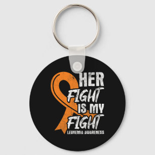 Fight My Fight Leukaemia Awareness Ribbon Leukaemi Keychain