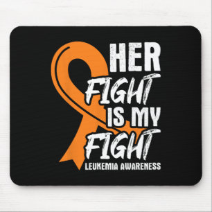 Fight My Fight Leukaemia Awareness Ribbon Leukaemi Mouse Pad