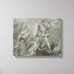 Fight of Achilles with the River Scamander Canvas Print