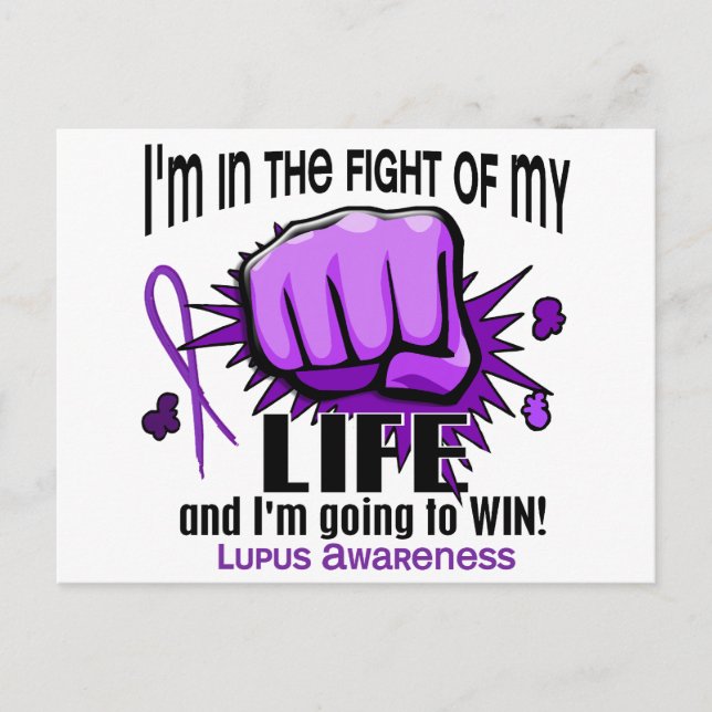 Fight Of My Life 2 Lupus Postcard (Front)