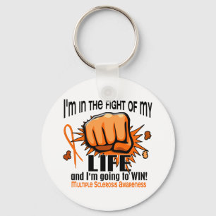 Fight Of My Life 2 Multiple Sclerosis Keychain